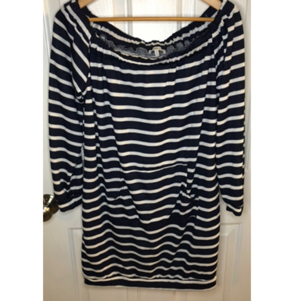 Sweatshirt Material, Off the Shoulder Dress